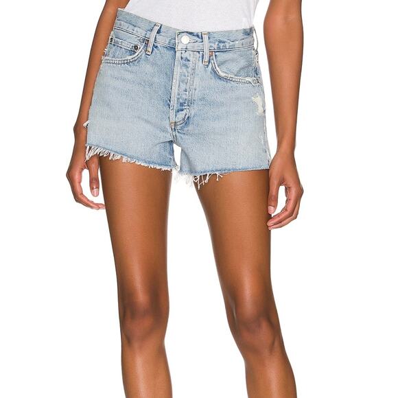 Agolde Pants - AGOLDE Parker Vintage Cut Off Denim Shorts - Rapture - Size 22